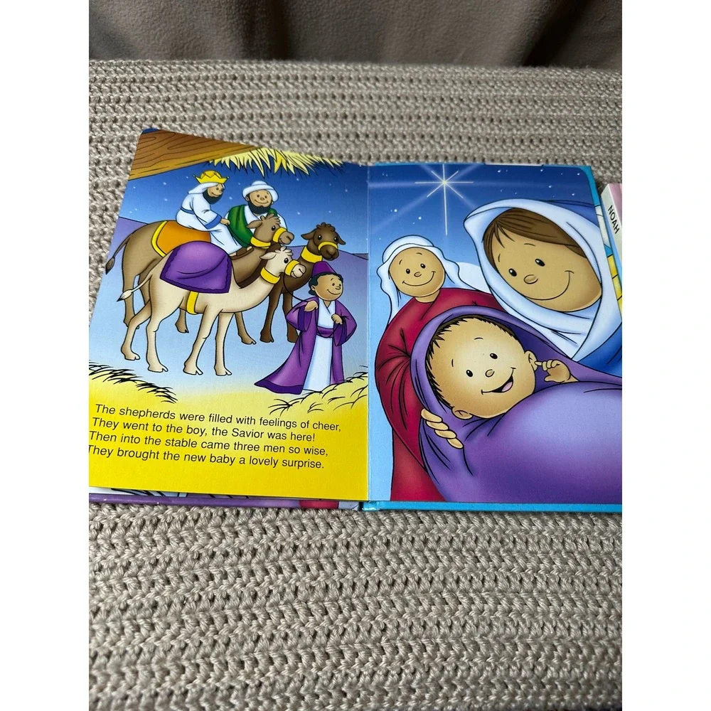 Bendon Bible Stories Board Book Set Noah Joseph Baby Jesus 3-Pack Kids Religious